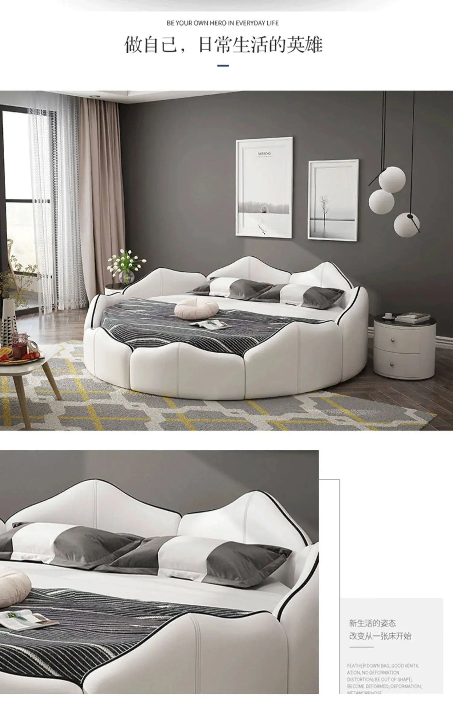 Bedrooms King Size Bed Luxury Aesthetic Two Persons Beds Wooden Frame Sleeping Muebles Para Dormitorio House Accessories
