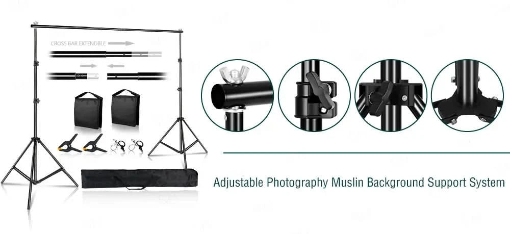 SH 2.6m*3m Suit Adjustable Backdrop Stand for Photography Wedding Photo Studio Backdrop Video Background Frame