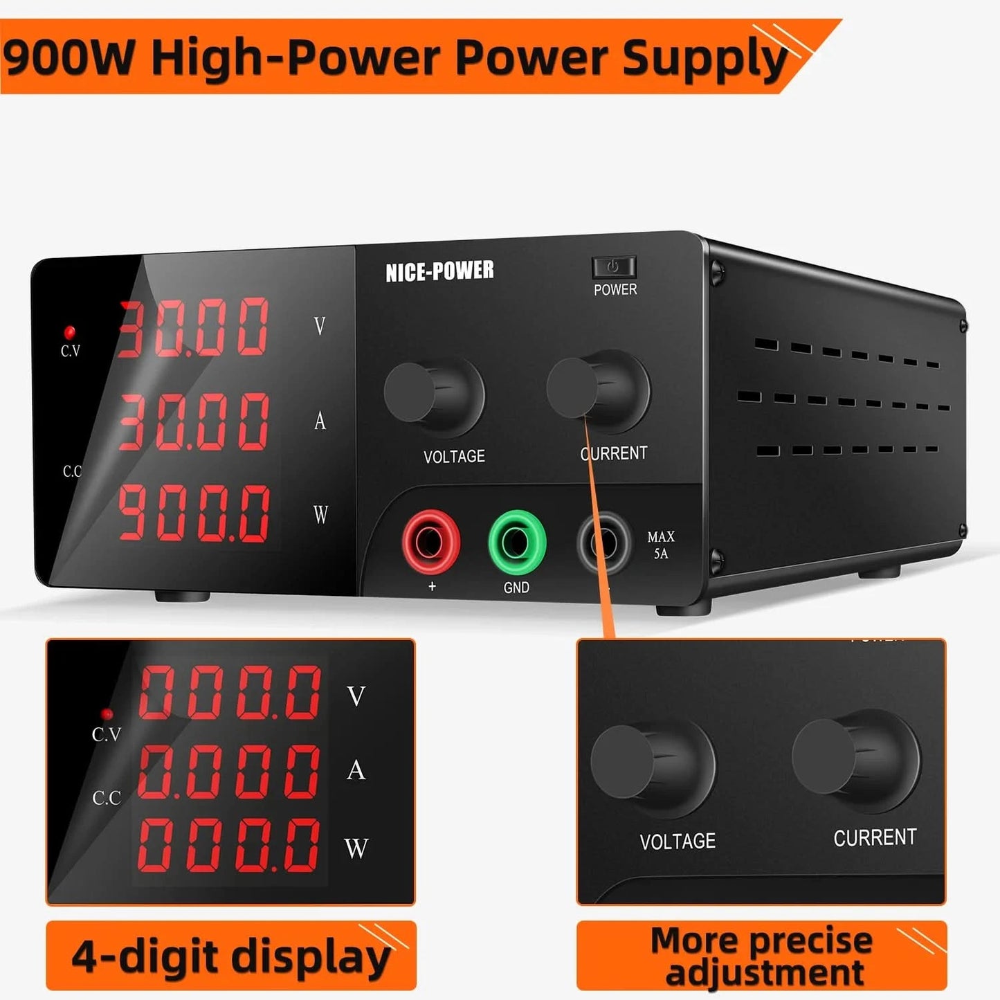 60V 20A Adjustable DC power supply 30V 30A Lab Bench Power Source Stabilized Power Supply Voltage Regulator High Power Source