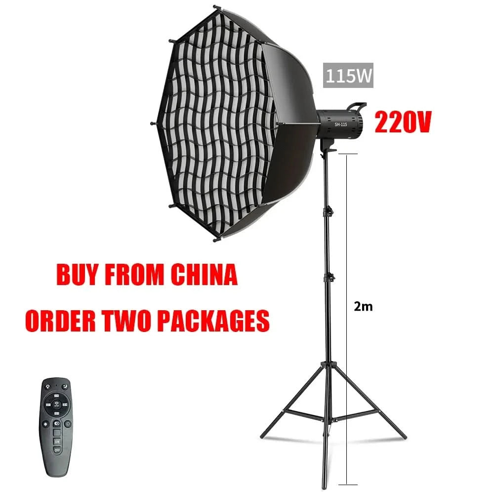 135W Fotografie LED Videoleuchte Tageslichtausgeglichene Sonnenlampe für Portraitblitz Studiozubehör Youtube Live