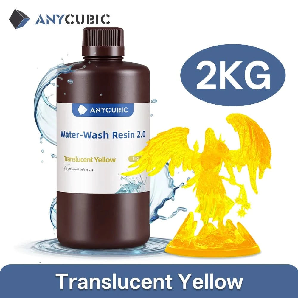 ANYCUBIC Water Washable Resin Low Odor Low Viscosiy 405nm UV Resin For LCD 3D Printing High Precision 3D Printer Resin