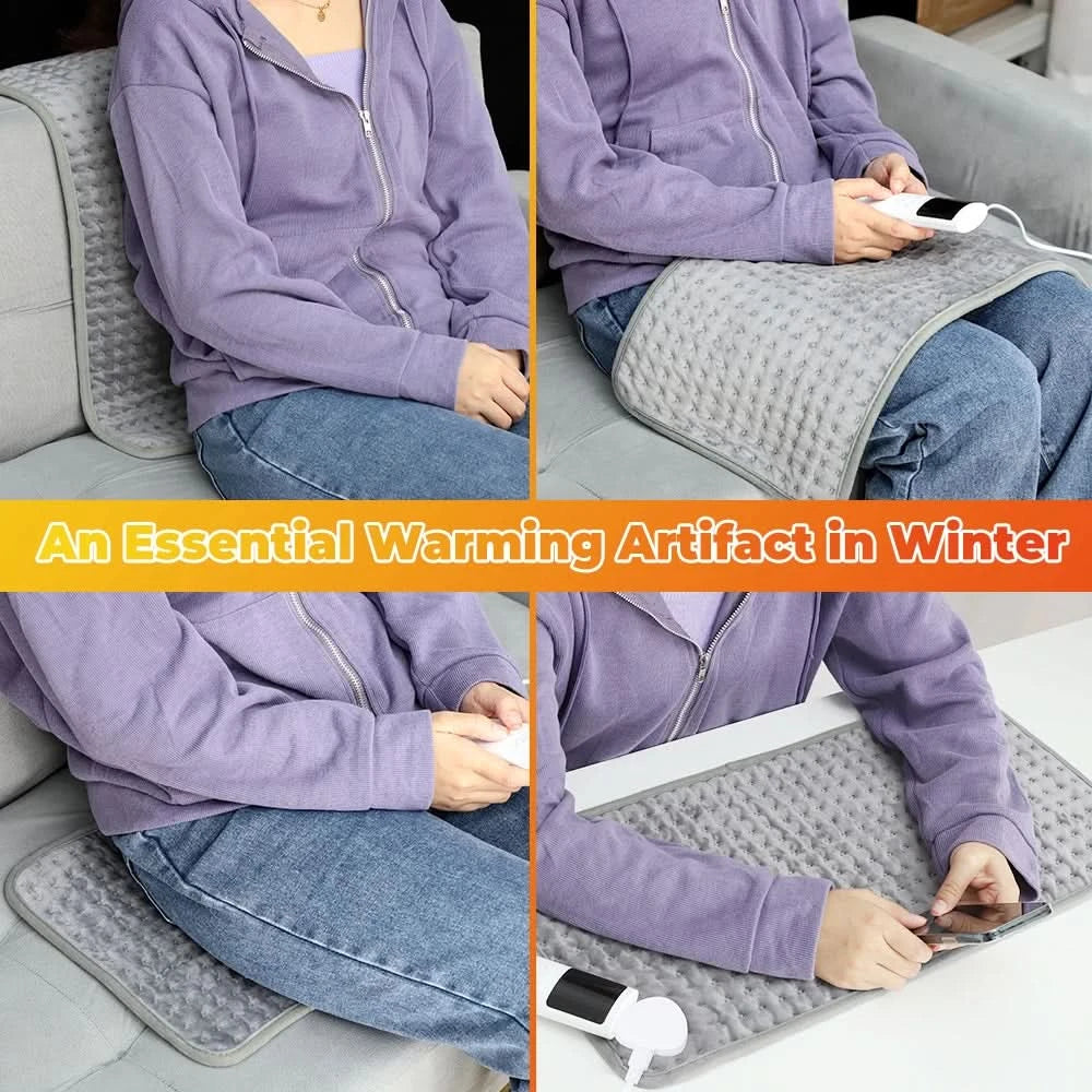 58*29cm Electric Heating Pad Physiotherapy Therapy Blanket Thermal Eliminate Fatigue Winter Warmer 110V 230V US/EU/UK Plug