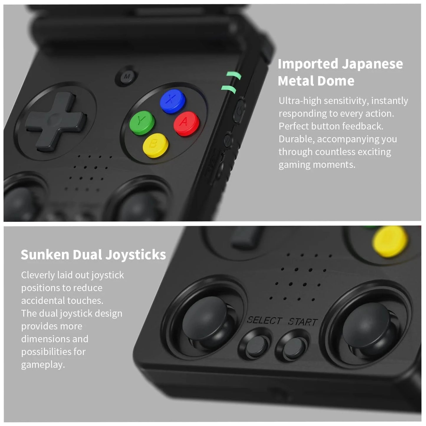 ANBERNIC RG34XXSP Flip Handheld Console 3.4'' IPS Screen Linux 64-bit H700 Supports 5G WIFI Video Game Consoles  256G PSP Games
