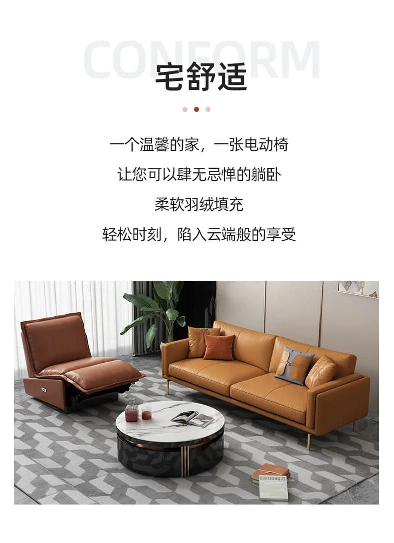Designer Reading Living Room Sofa Leather Wall Luxury Bed Living Room Sofa Modern Waterproof Sofy Do Salonu Home Furniture