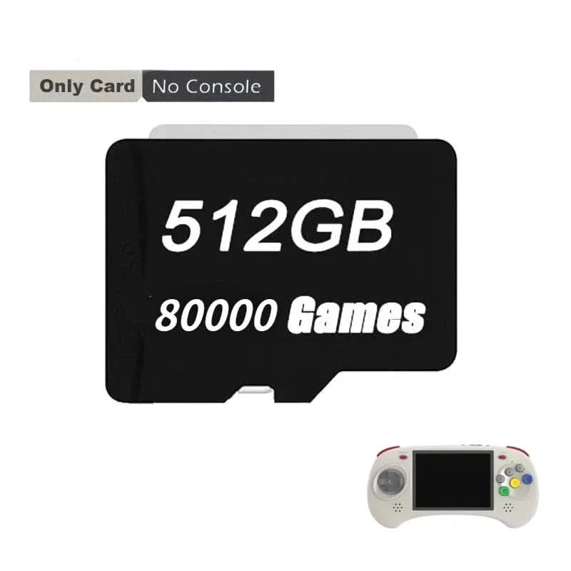 For ANBERNIC ARC-D ARC-S  TF Card  for 512G 256G 128G 64G Retro Handheld Game PS2 PSP 512G 80000 games TF Card Preloaded Games