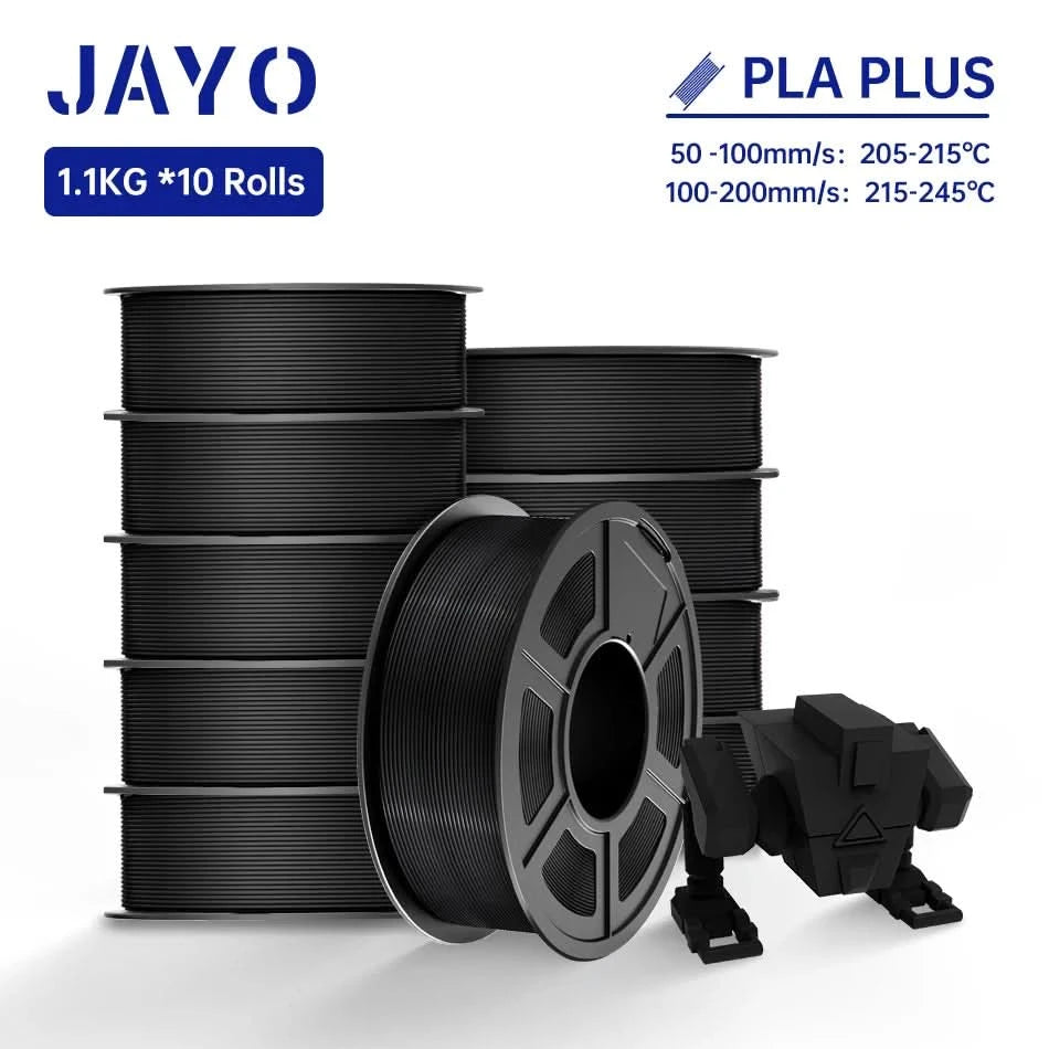 JAYO PLA / ABS / PETG / Silk / ASA /TPU /PLA+ Filament 10 Rolls 3D Printer Filament 1.75MM 0.65/1/1.1KG Neatly Wound 3D Filament
