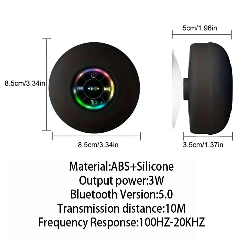 Bluetooth-Lautsprecher mit Saugnapf