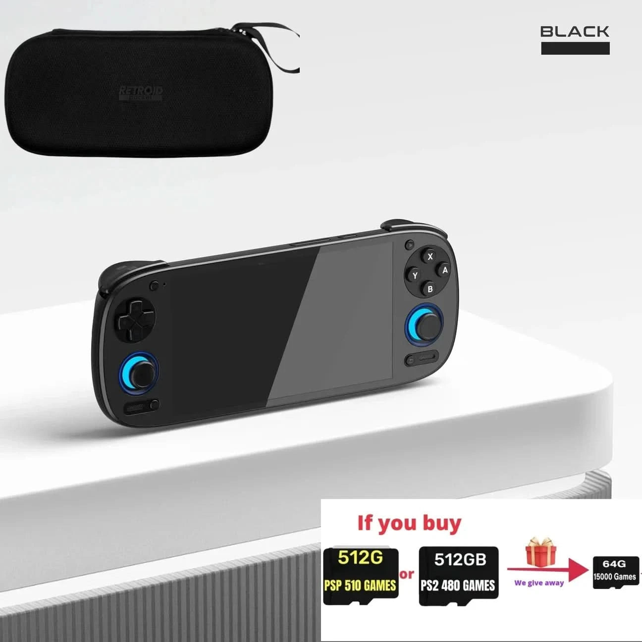 Retroid Pocket G2 Handheld Game Console Android 15 5.5 Inch 1080P AMOLED Screen 5000mAh Hall-Effect Joystick RP G2 Game Console