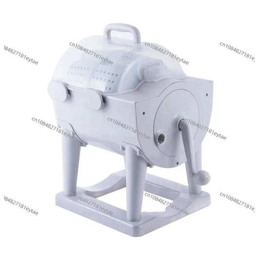 5KG Hand Drum Washing Machine & Dehydrator, Manual Wash & Dry for Student Dormitory, 0-400RPM