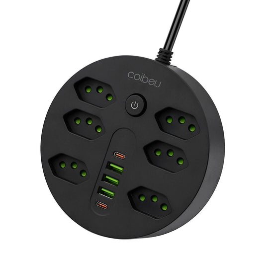 Verlängerungssteckdose, Steckdosenleiste, USB-Steckdose, Überspannungsschutz, Mehrfachsteckdose, 10A, 110-220V