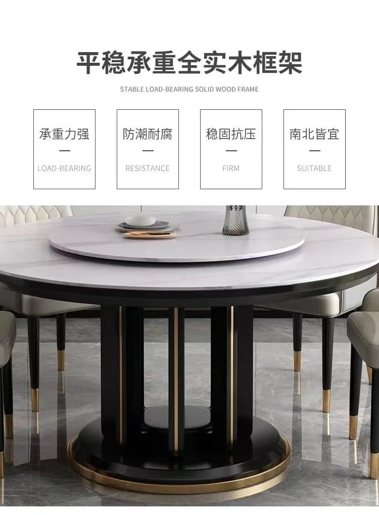 Round 6 People Dining Table Kitchen Living Room Dressing Dinning Table Set Coffee Hospitality Mesa Comedor Kitchen Furniture