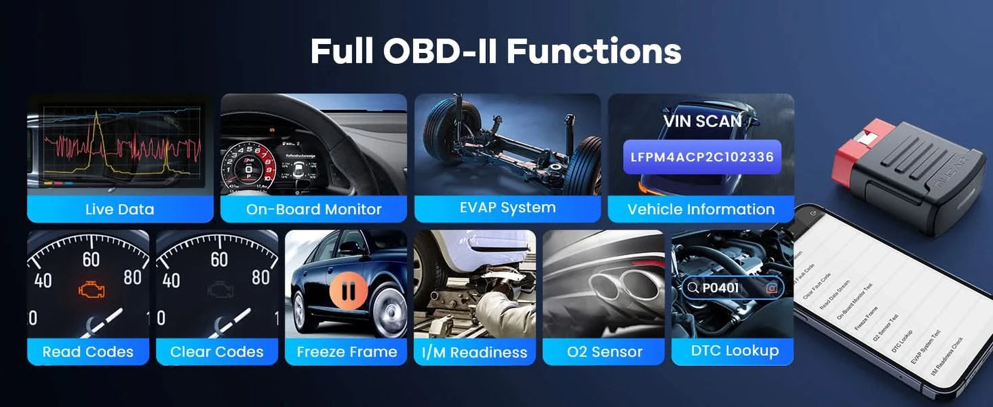 MUCAR BT200 BT200 PRO Car Scan Tool OBD2 Diagnostic Tool Full System Diagnosis scanner for all car 15 Reset Code Reader