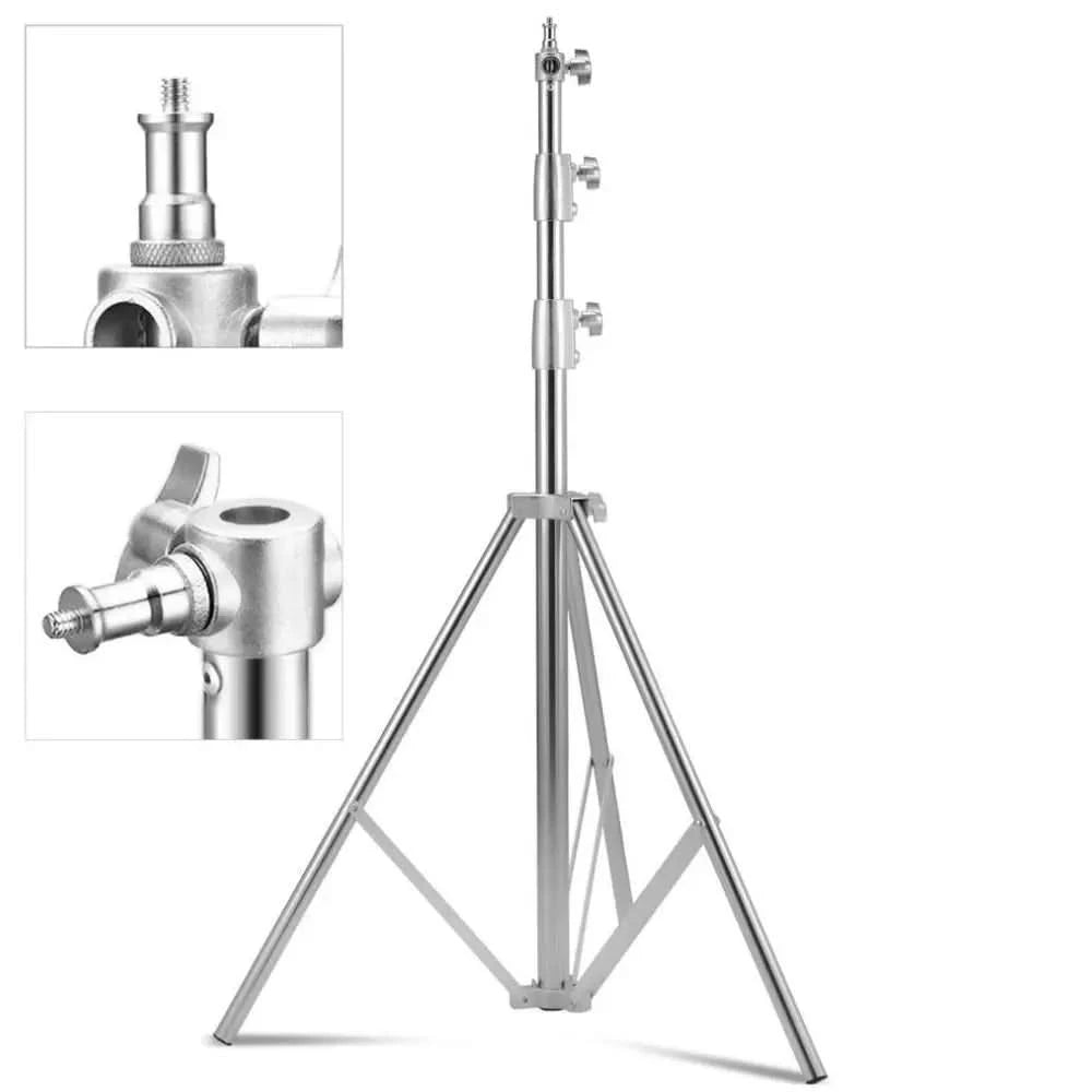 2/2.8M Stainless Steel Aluminum Alloy Tripod Foldable Light Stand Tripod Photography C-Stand For Spot Light Softbox Photo Studio