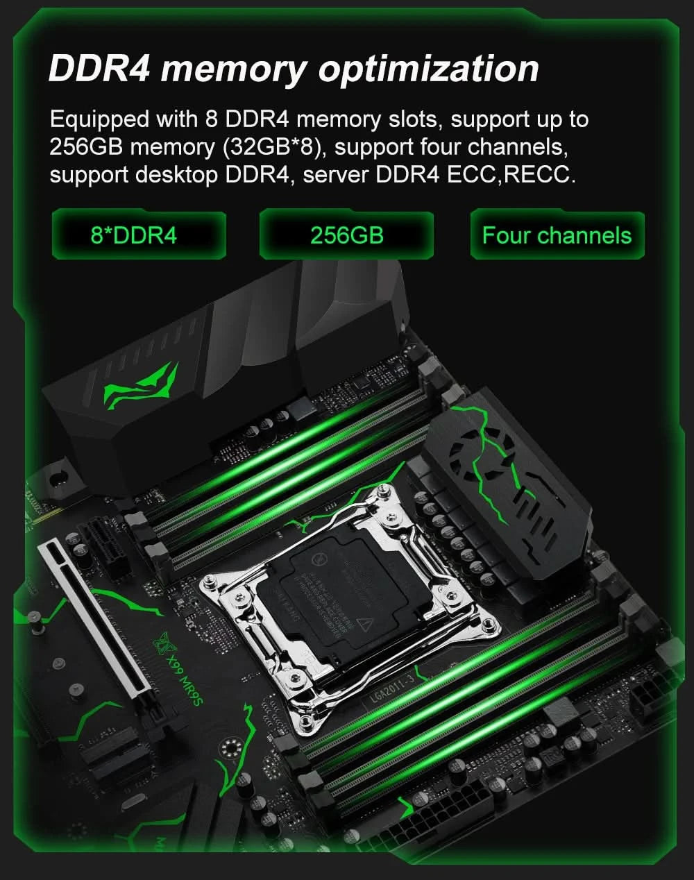 MACHINIST X99 MR9S motherboard ATX LGA 2011-3 Support Xeon E5 V3/V4 series CPU DDR4 four channel NVME M.2 USB 3.0