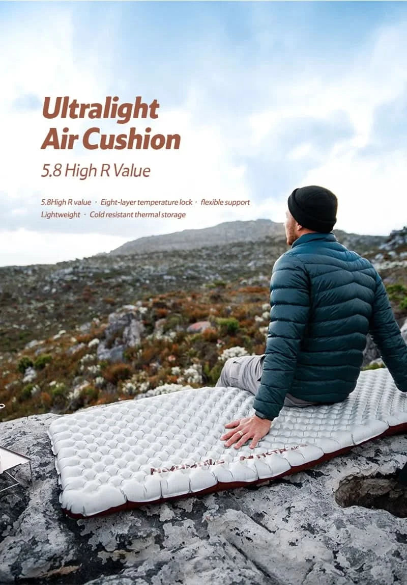 Naturehike Inflatable Mattress R 5.8 Outdoor Portable Foldable Tent Sleeping Single Pad Ultralight Hiking Travel Camping Mat