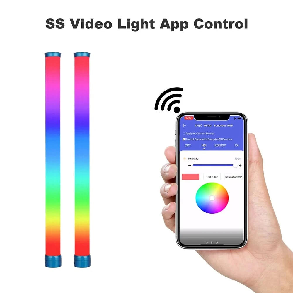Sokani X25 RGB LED Video Light Handheld Tube Wand Stick Light CTT Photography Lighting 3000mAh APP Control for YouTube Tiktok