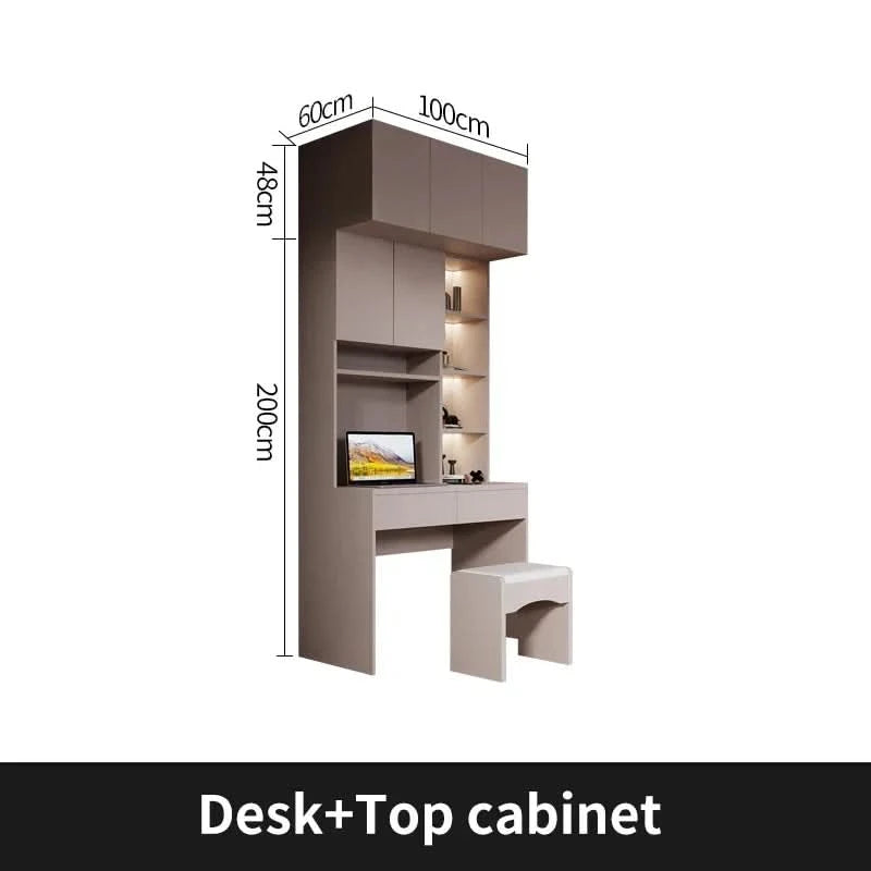Sliding Door WardrobeNordic Modern Home Furniture Bedroom Desk Dresser In One Combination Light Luxury Corner Wardrobe furniture