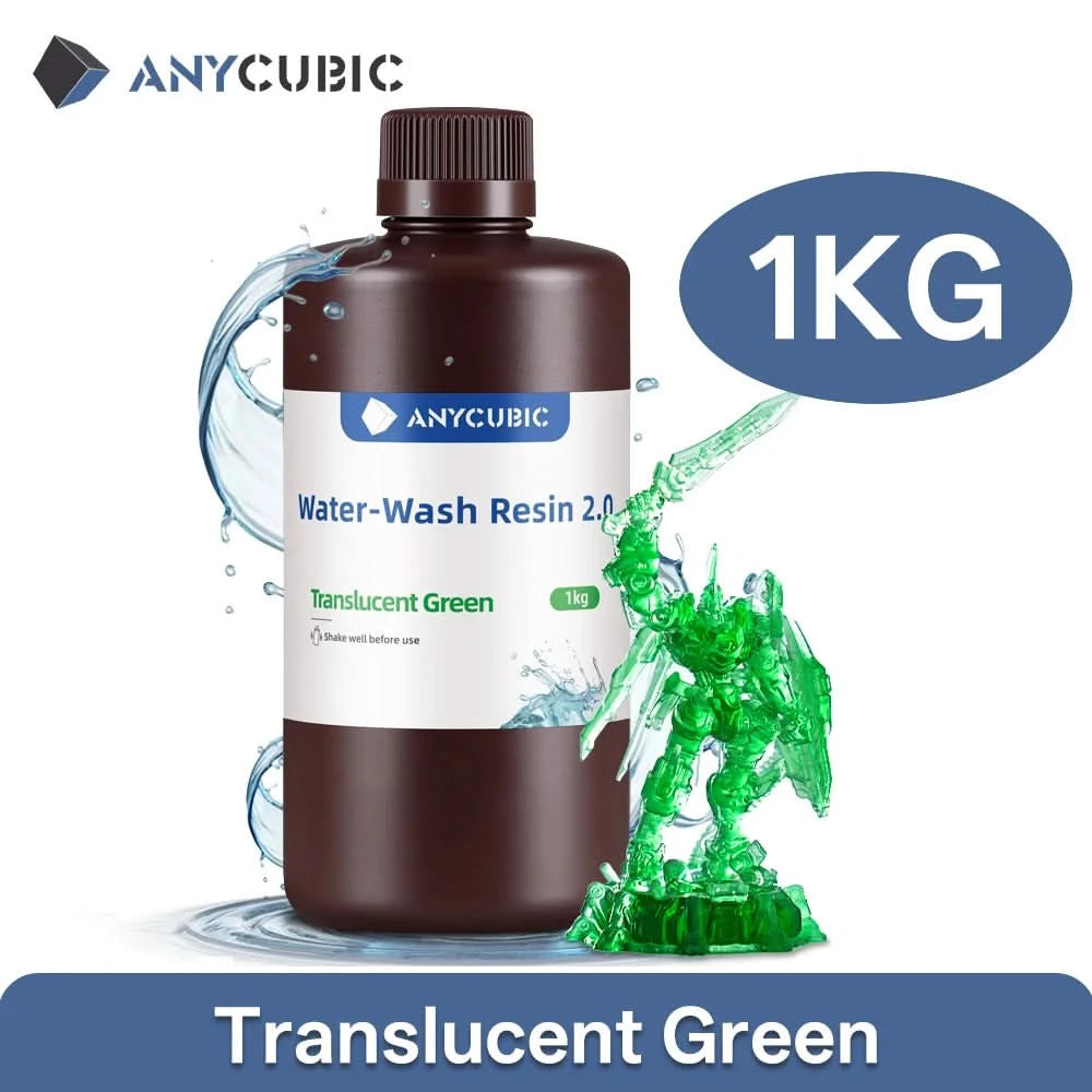 ANYCUBIC Water Washable Resin Low Odor Low Viscosiy 405nm UV Resin For LCD 3D Printing High Precision 3D Printer Resin
