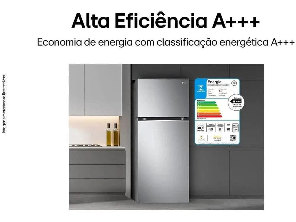 Refrigerator/Cooler LG Frost Free 395L Duplex - 220V
