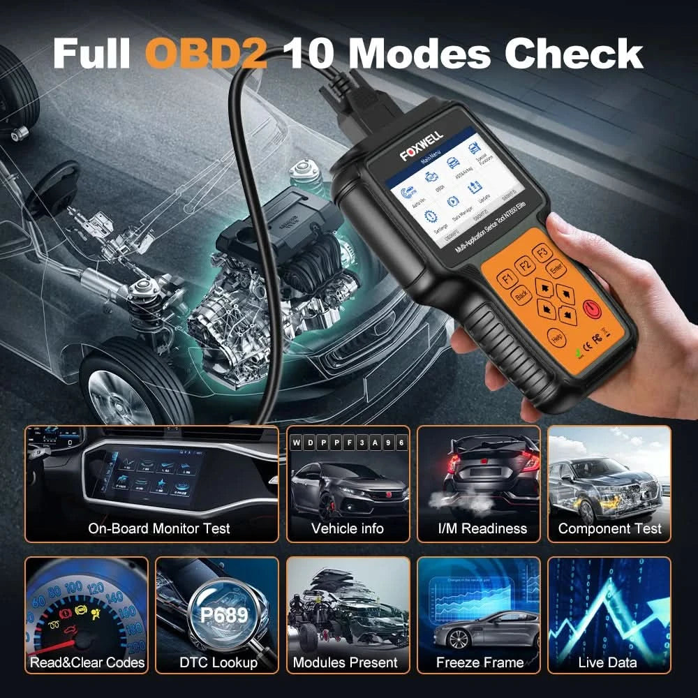 FOXWELL NT650 Elite Wireless OBD2 Automotive Scanner SAS A/F OIL EPB BRT TPS 26+ Reset Professional Auto Car Diagnostic Tool