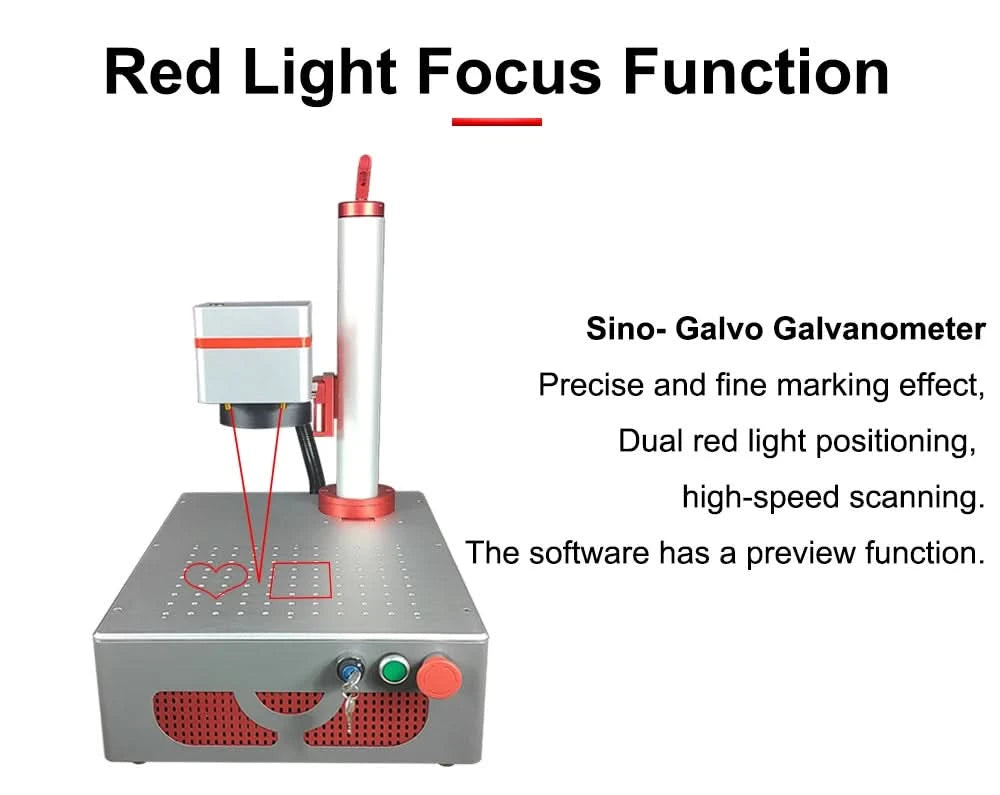 Hunst Small Laser Marking Machine MAX 30W Portable Foldable Mini Fiber Engraving Machine for DIY Marking Gifts Metal Engraving