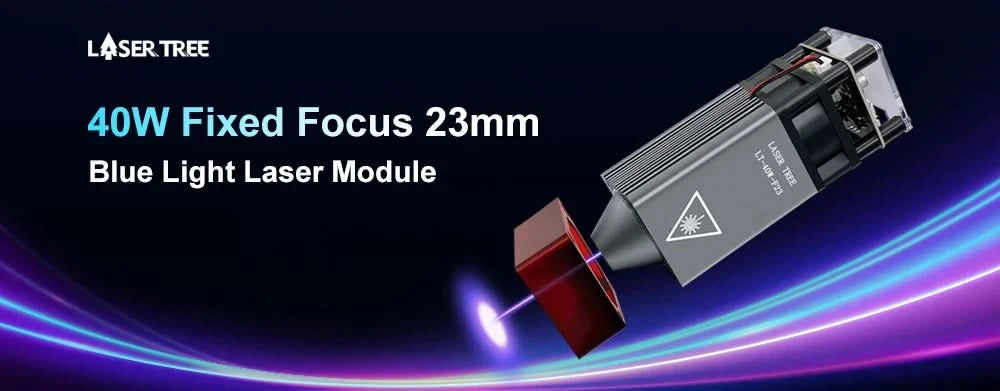 LASER TREE Laser Module 4W 5W 10W Optical Power with Air Assist Laser Head 450nm TTL Blue Light Engraver Cutting Wood DIY Tools