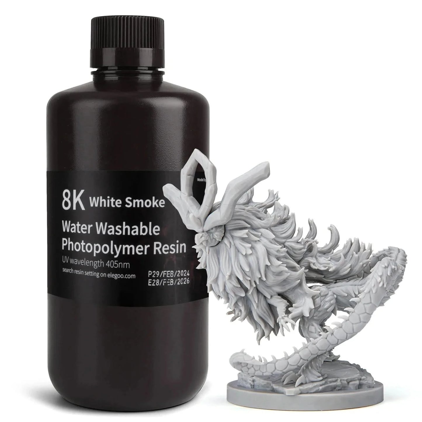 Elegoo 1KG/2KG/4KG UV Resin 2.0 For 3D Printer SATURN 3 ULTRA 3D Printing Material UV Resin Normal 1kg Liquid Bottle