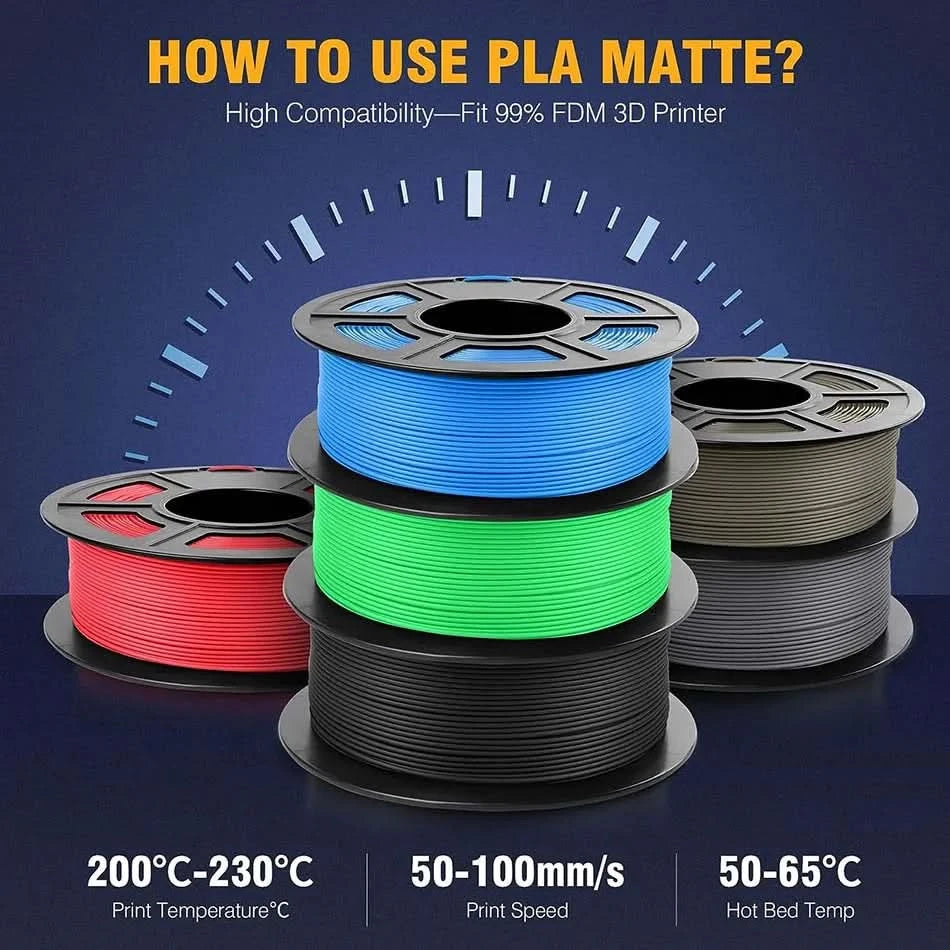 JAYO 3D Filament 1.75mm PLA / PLA Plus / PLA Meta/ Silk PLA+/PLA Matte 3D Prnter Filament 1.1KG For FDM Multicolor Set 10Rolls