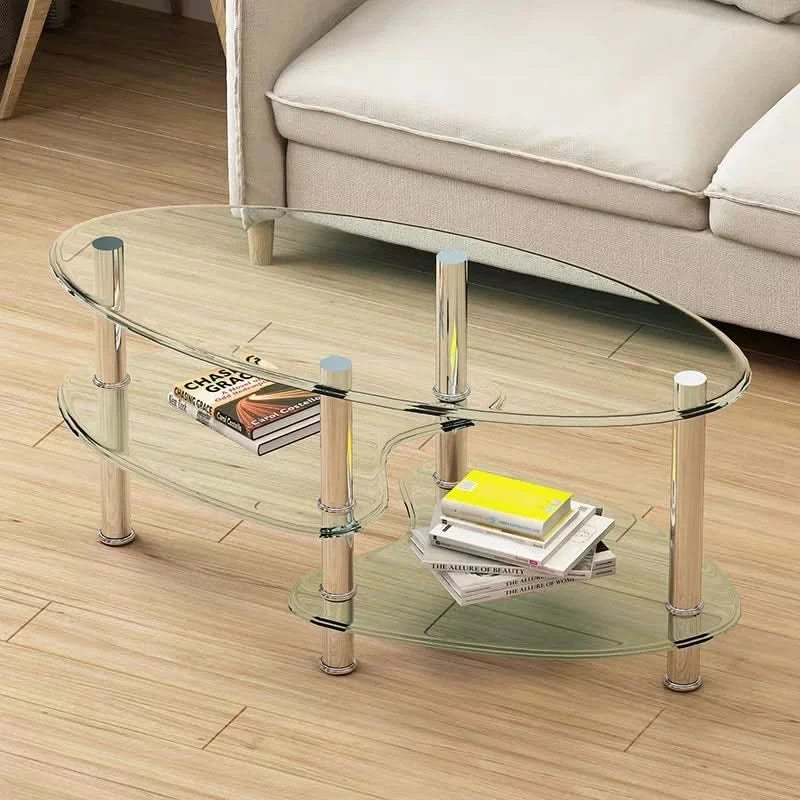 2019 Popular Center Table Modern Design Coffee Centre Table with Glass Top High Quality