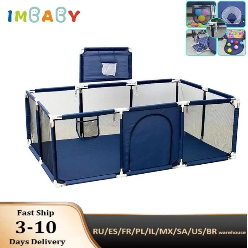 IMBABY-Parque Infantil Grande para Crianças, Cercadinhos De Bebê, Cercadinho Dos Desenhos Animados, Cerca De Atividade De Basque