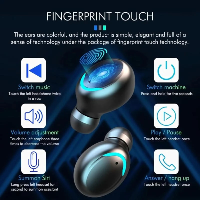 Brazil Fones de ouvido F9-5 Bluetooth sem fio Fones de ouvido Bluetooth com display LED enviados do Brasil