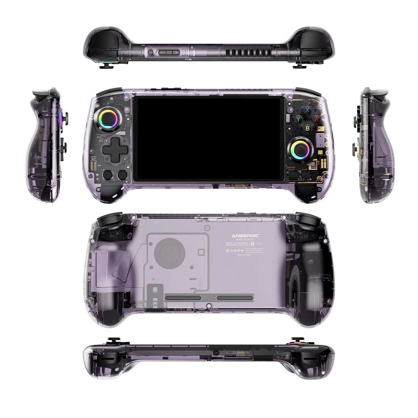 ANBERNIC RG557 Handheld Game Console 5.48'' AMOLED Android14 5500mAH Bluetooth 5.3 PS2 Portable Video Game Player Dimensity 8300