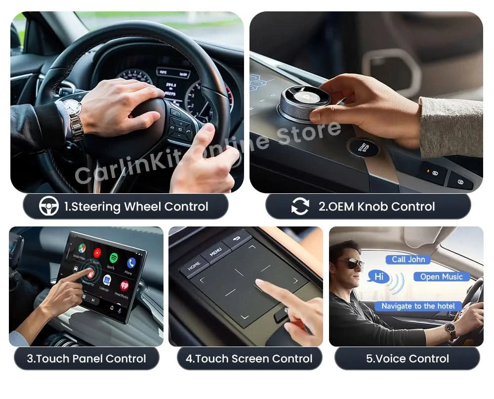Carlinkit SDM660 Aibox Android 13 USB-A CarPlay Android Auto Wireless Adapter Support Online Video Spotify Netfilx Ble Wifi
