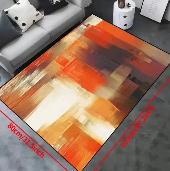 Modern Living Room Floor Mat Simple Lines and Printed Soft Bedrooms Suitable for Living Rooms Terraces Offices Kitchen Floors