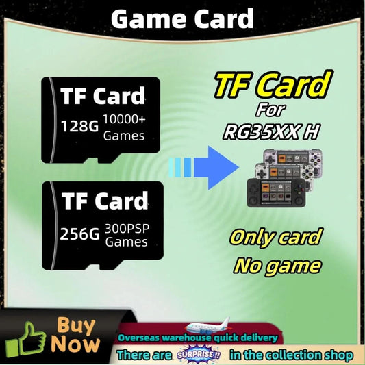 Für ANBERNIC RG35XX H TF-Karte Klassische Retro-Spiele-Speicherkarte PS1 PSP GBA GB NEOGEO N64 SEGA Tragbares Handheld Plug&Play 256G