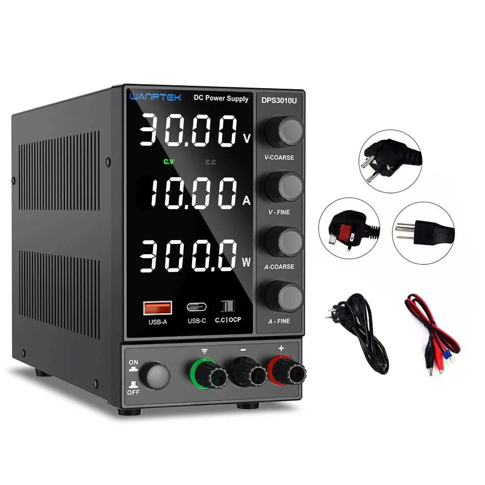 Wanptek Adjustable DC power supply 30V 10A 60V 5A Lab Bench Power Source Stabilized Power Supply Voltage Regulator Switch 220V