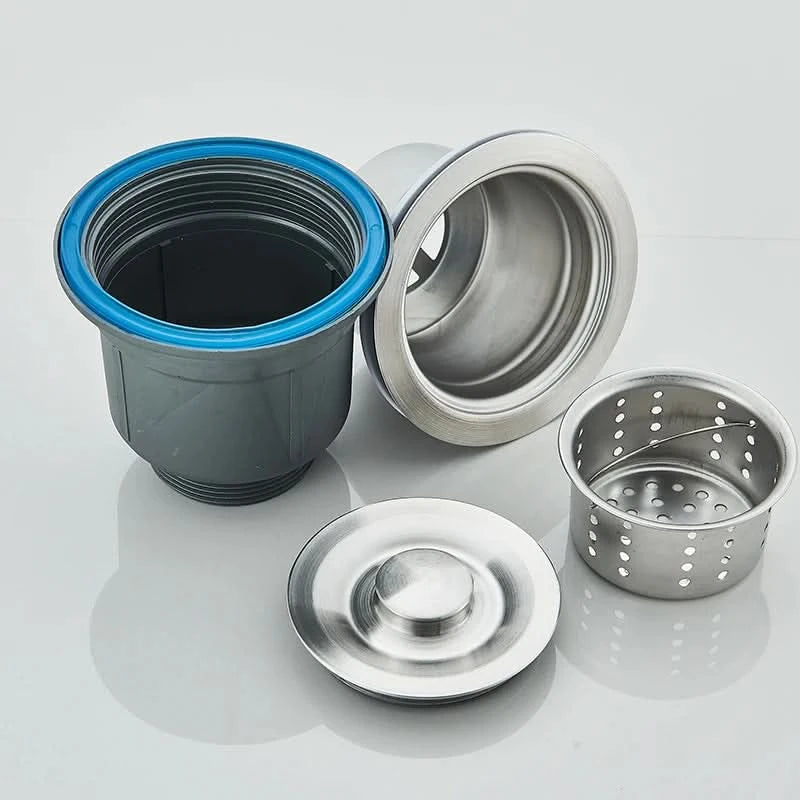 304 Stainless Steel Waterfall Kitchen Sink Sink Large Single basin With Large Single Slot Sink Above Counter With Cup Disher