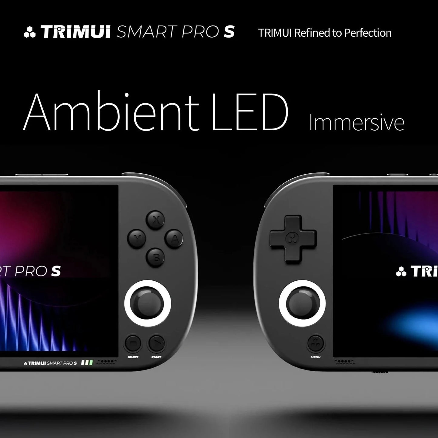 Trimui Smart Pro S Retro Handheld Game Console 4.96'' IPS Screen Linux System Joystick RGB Lighting Video Game Smartpros Gifts