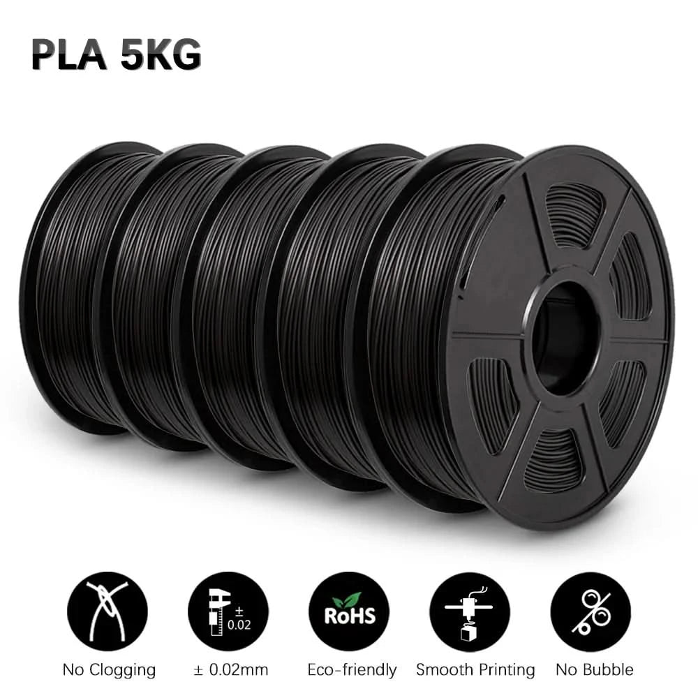 SUNLU 5KG 3D Filament High Speed PLA/PLA META/APLA/PLA MATTE 1.75mm 5Roll 1KG 3D Printer Filament for 3D Printer