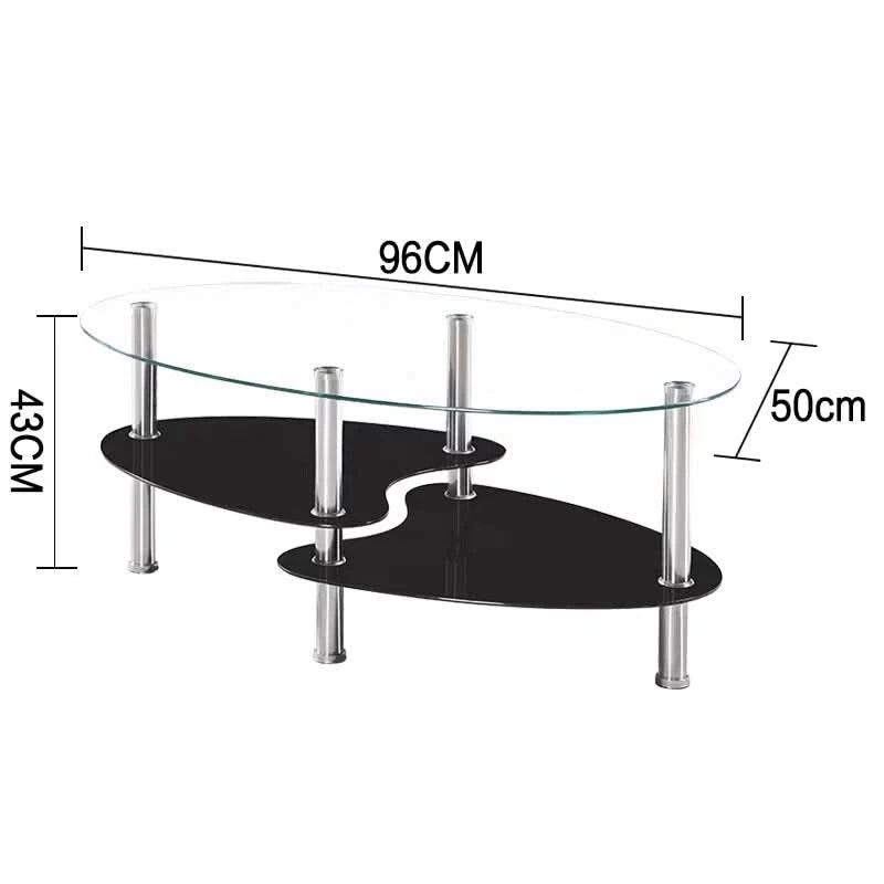 2019 Popular Center Table Modern Design Coffee Centre Table with Glass Top High Quality