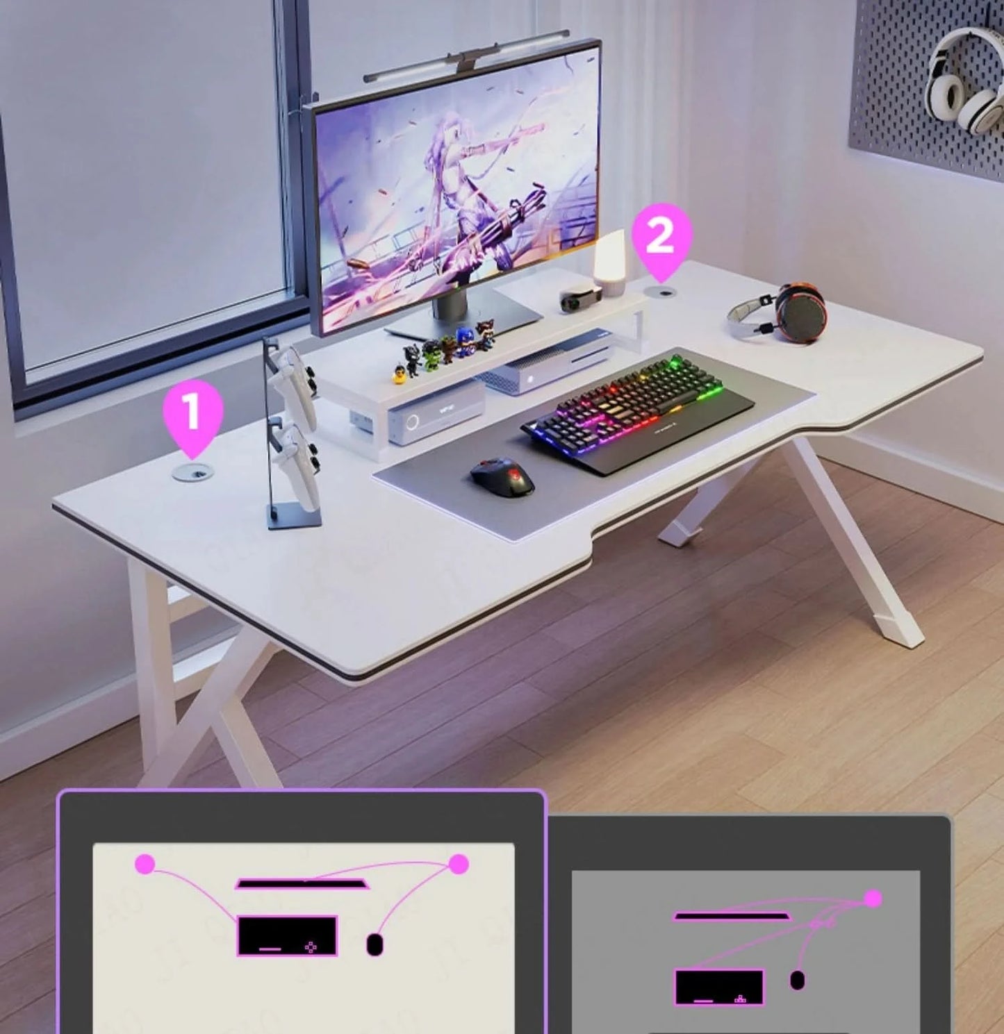 Computer Desks Webcast Gaming Desk Home Office Desk Ergonomic table modern Simple bedchamber Desktop Study Table Office Desk