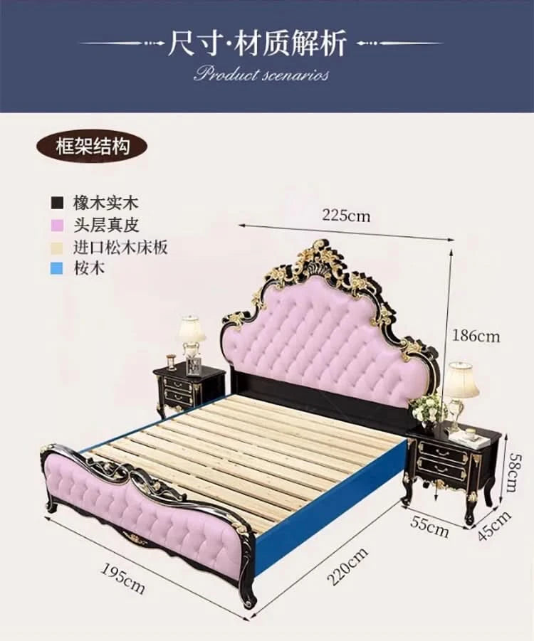 Wedding Unique Bed Designer High Quality Safe Organizer Fashionable Bed Aesthetics Confortable Twin Muebles Bedroom Furniture