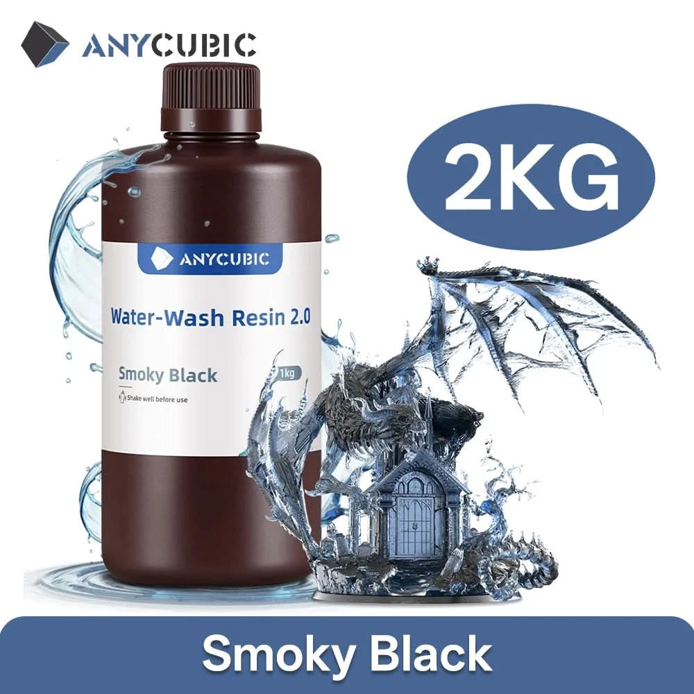 ANYCUBIC Water Washable Resin Low Odor Low Viscosiy 405nm UV Resin For LCD 3D Printing High Precision 3D Printer Resin