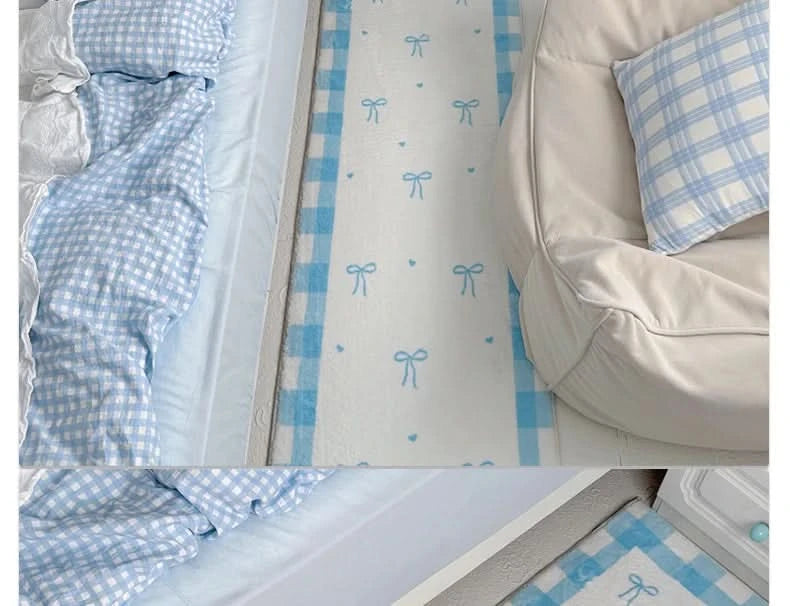 Bedroom Carpet Bedside Floor Mat Cute Soft Plush Room Decor Long Rug Comfortable Shaggy Korean Carpets Home Decoration 침실 카펫