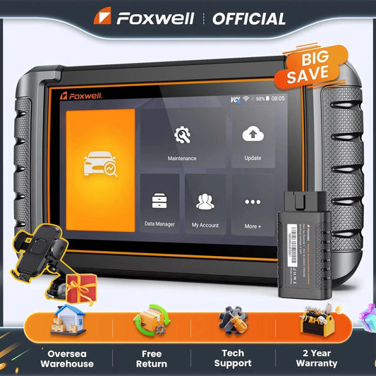 FOXWELL NT809BT OBD2 Bluetooth Auto-Diagnosegerät Alle Systeme bidirektional 30+ Reset Code Reader OBD2 Scanner Automobil