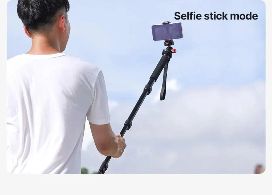 Ulanzi Lightweight Monopod Aluminium DSLR Camera Tripod for  1/4''3/8'' Hiking Travel Selfie Stick Max 155cm Extend 5KG Load