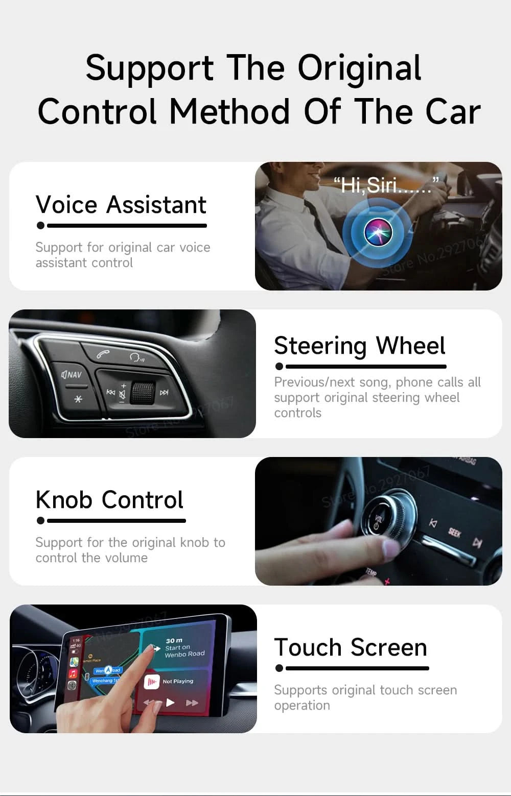 CarlinKit 5.0 4.0 Wireless CarPlay Adapter Android Auto Dongle Multi-Device Supported Wired To Wireless CarPlay Box Auto Connect