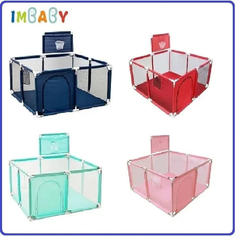 IMBABY-Parque Infantil Grande para Crianças, Cercadinhos De Bebê, Cercadinho Dos Desenhos Animados, Cerca De Atividade De Basque