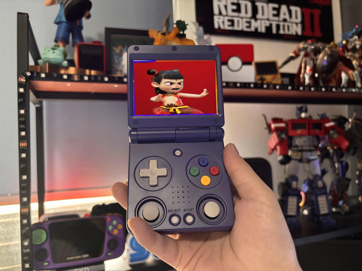 Anbernic RG34XXSP 3.4''IPS Screen Flip Handheld Console Linux System HDMI-compatible TV Output 256G PSP 300+ Games Pre-installed