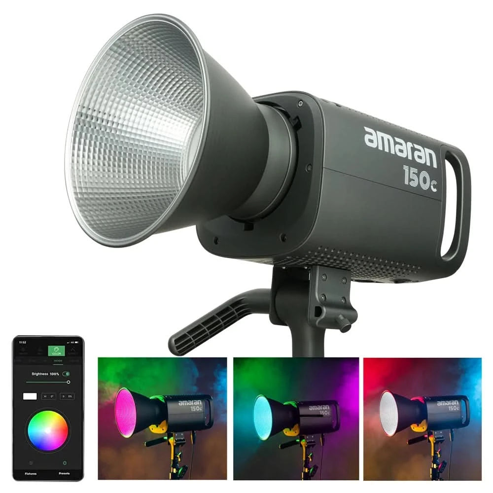 amaran 150c RGBWW LED Video light Photography lights 2500K-7500K for TikTok Live Streaming Photo Video Recording by Aputure